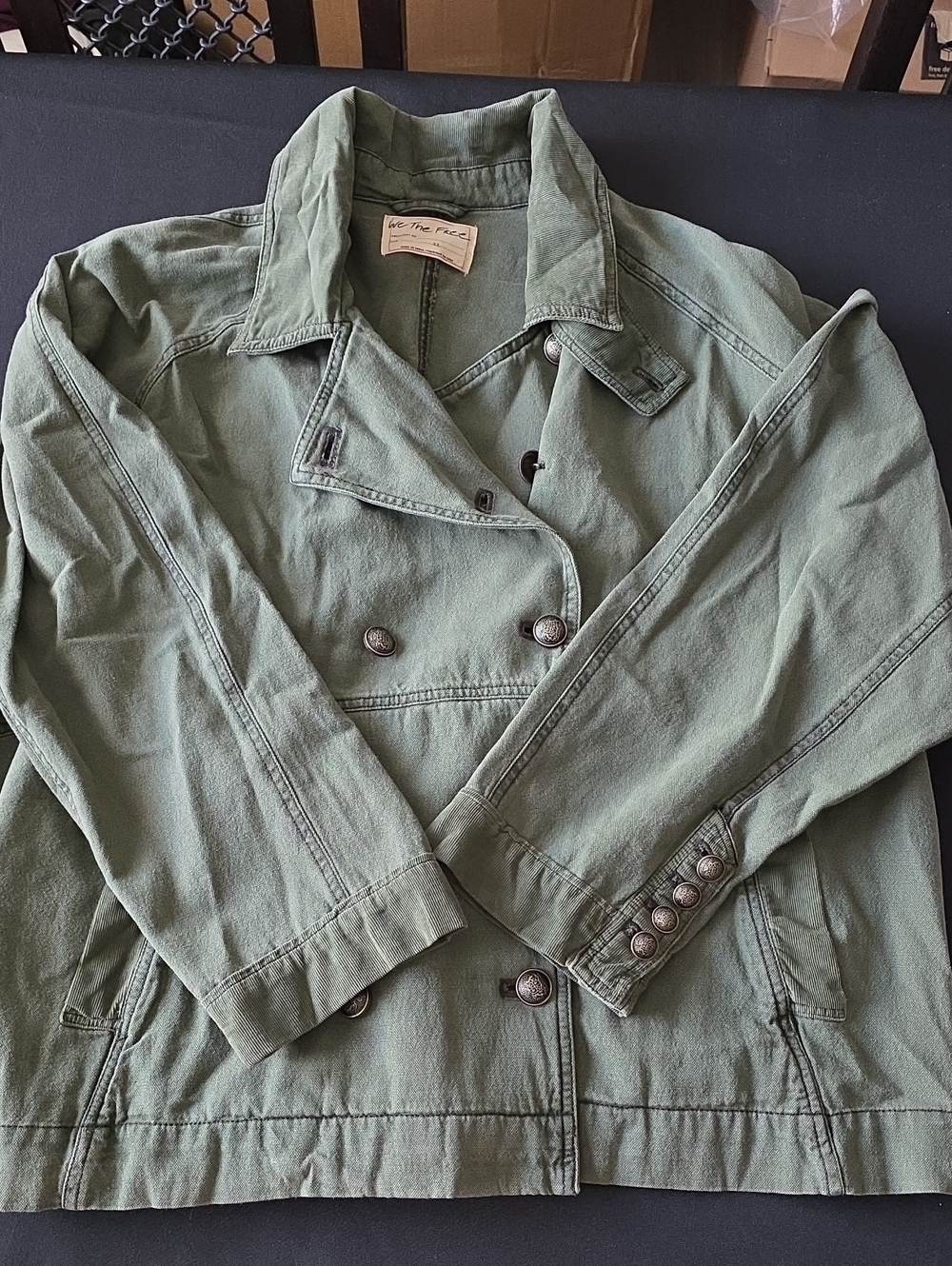 NEW FREE PEOPLE | $168 Viva Surplus Oversized Jacket - Picture 7 of 9
